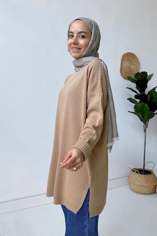 Anje Triko Tunik - Camel Camel