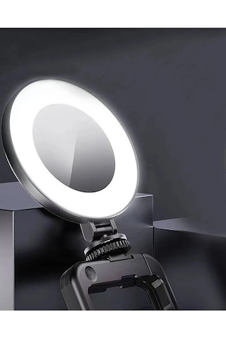 Şarjlı Led Halka Işık 3 Mod Işık, Telefon Tutuculu, Masa & Tripod Uyumlu