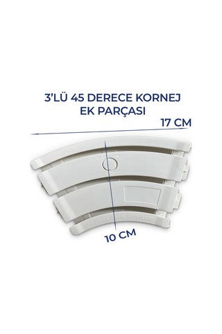 3 Lü 45 Derece Konrej Dönüş Ek Parçası Dayanıklı Ve Güvenli Bağlantı Aparatı