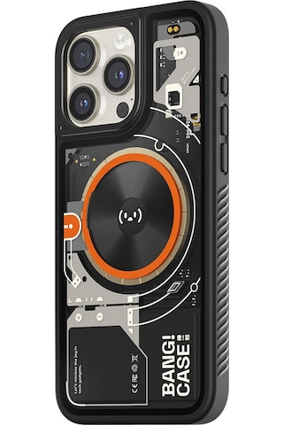Apple Uyumlu iPhone 15 Pro Kılıf Özelleştirilebilir 3 Fonksiyonlu Bluetooth Bağlantılı Bitmo Lab Bangcase Akıllı