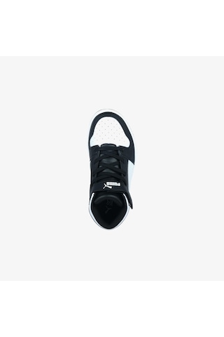 Puma Rebound Layup Çocuk Siyah/beyaz Spor Ayakkabı Düz 370488 Siyah