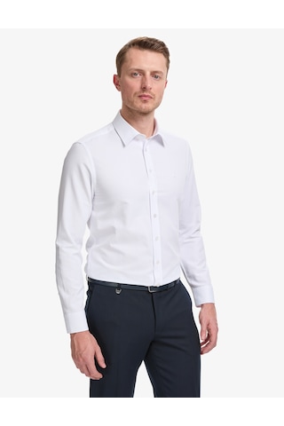 Pierre Cardin Erkek Beyaz Gömlek Desenli 50325354-vr013