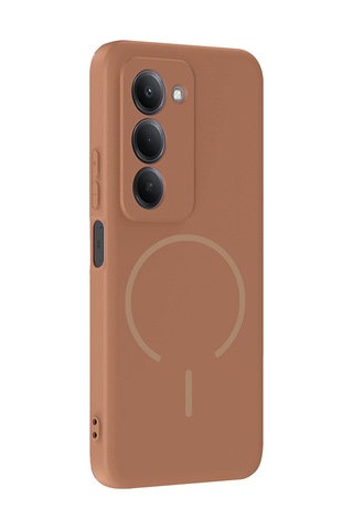 Xiaomi Redmi 15 Kılıf M-safe Şarj Özellikli Zore Meta Kapak Lacivert