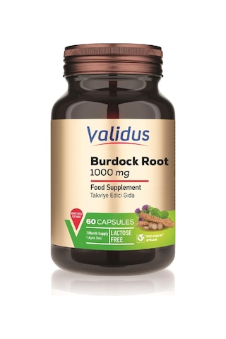 Validus Burdock Root 1000 Mg 60 Kapsül