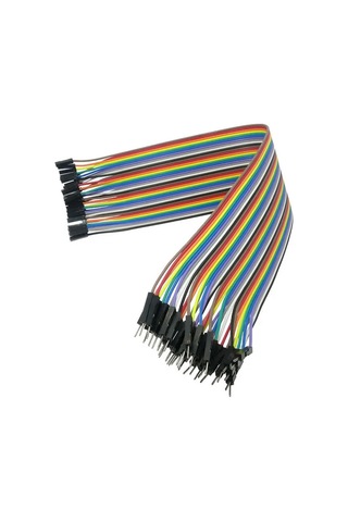 30cm 40 Pin Erkek Dişi Dupont Kablo Ayrılabilir 2.54mm 10 Renk Breadboard Atlama Kablosu Jumper Tes