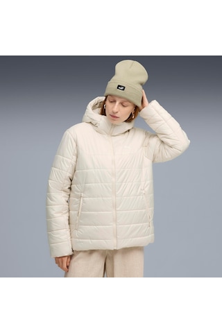 Puma Ess Hooded Padded Jacket Kadın Yetişkin Ceket Krem
