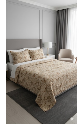 Rüya Tek Kişilik Pike Yatak Örtüsü Nevada Çok Renkli