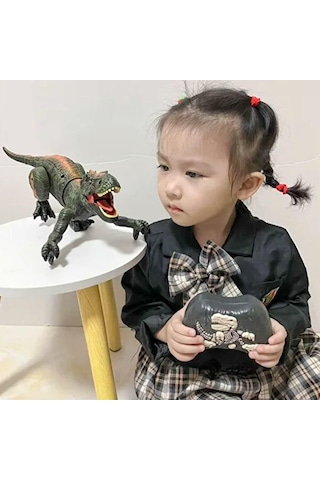 Uzaktan Kumandalı Büyük T-rex Dinozor - 48 Cm Duman Efektli, Sesli Ve Işıklı Usb Şarjlı Rc Aksiyon F