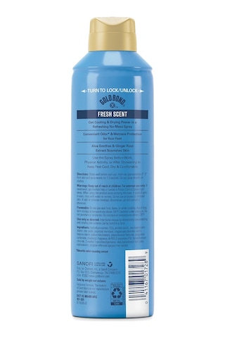 Gold Bond No Mess Fresh Scent Ayak Spreyi 198gr