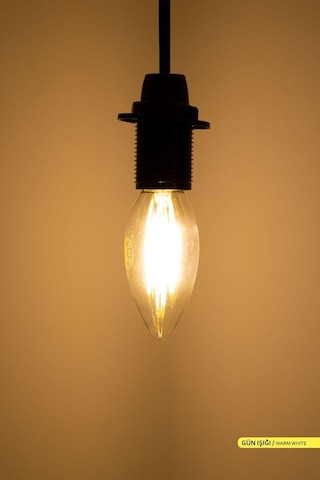 ACK Rustik LED C35 Ampul 3000K Gün Işığı 220V 4W E14