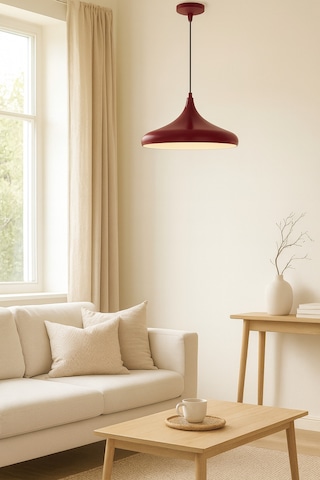 Modern Tasarım Bordo Sarkıt Avize Salon, Mutfak Ve Ofis İçin Dekoratif Butik Lamba Aydınlatma Bordo
