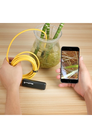 Newdaki 10 M Sarı Sert Tel 1200 Piksel 2 Mp Endoskop Wifi Yılan Kamera