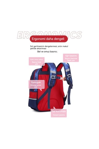 Happy Childhood Yeni Okul Çantası İlk Ve Kız 1-3-6. Büyük Kapasiteli İngiliz Tarzıçocuk Sırtçantası Zarif Mor