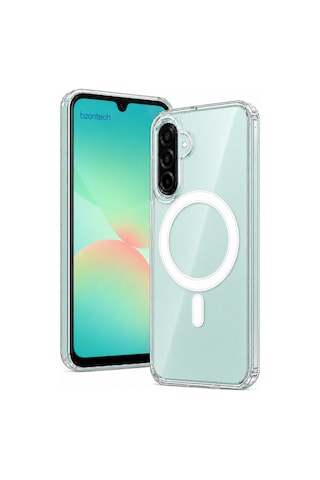 Samsung Galaxy Uyumlu A26 5g Yumuşak Magsafe Kablosuz Şarj Destekli Şeffaf Kılıf Kamera İçin Yükseltilmiş Çerçeve