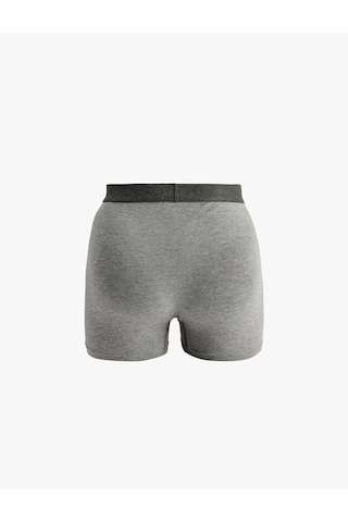Koton Normal Bel Rahat Kalıp Modal Kumaş Basic Boxer Koyu Gri Melanj 7wlm90010mk