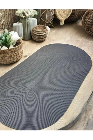 Jüt, Halı, Kilim, Paspas, Yolluk, Balkon Halısı, Kolidor Halısı, Çeyizlik Ev Eşyası, Banyo Paspası 100 X 150 Antrasit