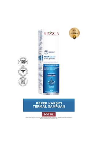 Bioxcin Aqua Thermal Kepek Karşıtı Şampuan 300ml Tüm Saç Tipleri - Kepek Kaşıntı Pullanma Karşıtı