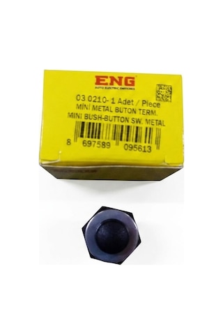 Mini Metal Buton Siyah 030210