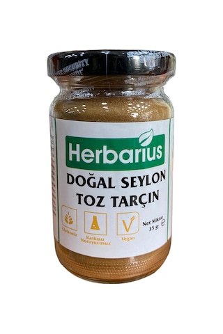 Herbarius Doğal Seylon (Seylan) Toz Tarçın 35 gr Herbarius Doğal Seylon (Seylan) Toz Tarçın 35 gr