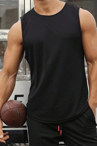 Genius Store Erkek Sporcu Atleti Sıfır Kol Tişört Fitness Gym Antrenman Tişörtü Ter Tutmayan Atlet Sıfırkol-2026 Siyah