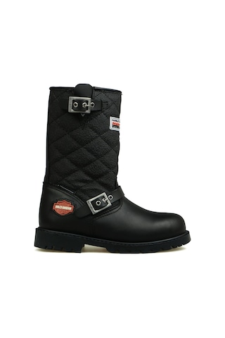 Harley Davidson Laconia Hakiki Deri Siyah Çocuk Çizme 025f100481-siyah Deri Siyah Deri