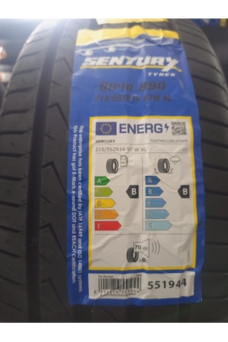 Sentury 215/55 R16 97W XL Qirin 990 Yaz Lastiği 2026
