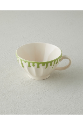 English Home Almond Flow Seramik Kupa 390 Ml Yeşil