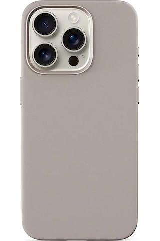 Epico Apple Uyumlu iPhone 16 Pro Max Mag+ Silikon Kılıf Titaniumium Beige Titanyum Gri