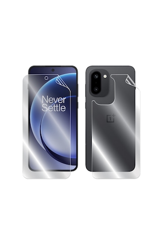 Oneplus 15r İçin Hydrogel İnce Tpu Tam Kaplama Ekran+arka Koruyucu