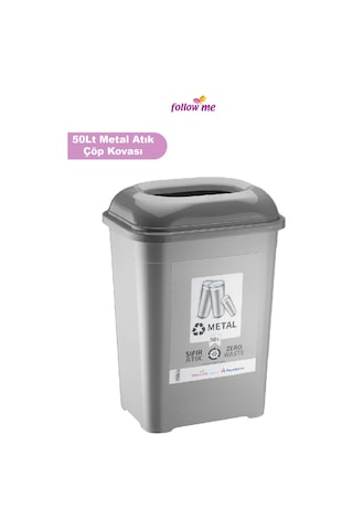 Metal Atık Geri Dönüşüm Kutusu (50 Litre)