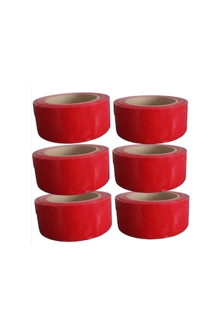 Kırmızı Koli Bandı 45 Mm 100 Mt 6 Adet Diğer