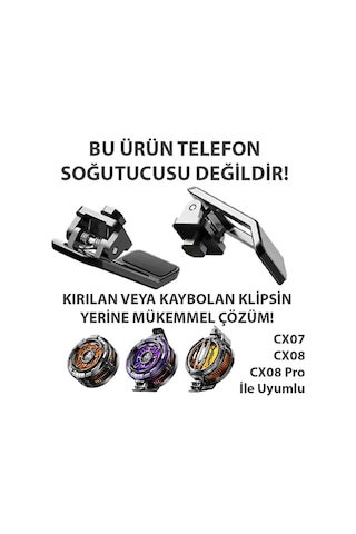 Memo Cx07-cx08 Modelleri İçin Yedek Klips Aparat