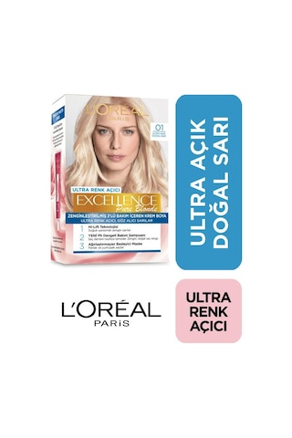L'Oréal Paris Excellence Pure Blonde - 01 Ultra Açık Doğal Sarı