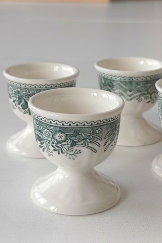 Burgenland Antika Yumurtalık Yeşil Küçük Boy 4 Parça Yeşil