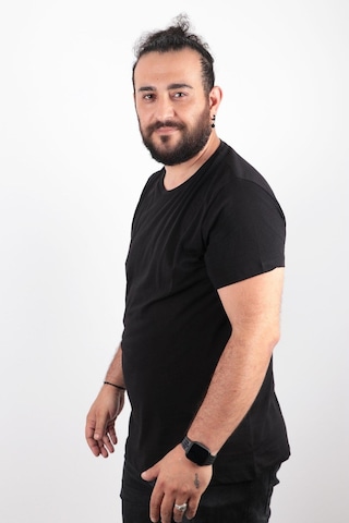 Rich Büyük Beden Basic T-shirt %100 Pamuk Tişört Açık Bej