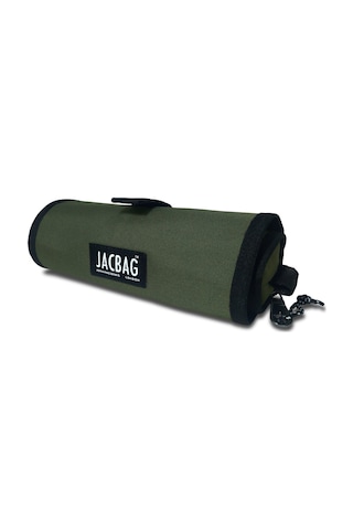 Jacbag Senior Sanatsal Rulo Organizer Kalem Çantası Haki Yeşil - Erkek Çok Renkli