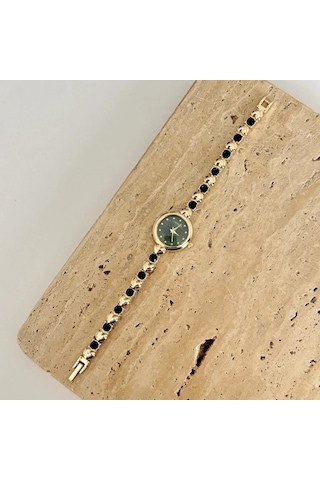 Savior Collection Elora Gold Yeşil Saat