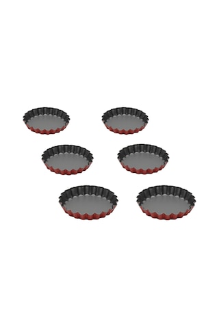 Guardini Anto Mini 6'lı Tart Kalıbı Kırmızı