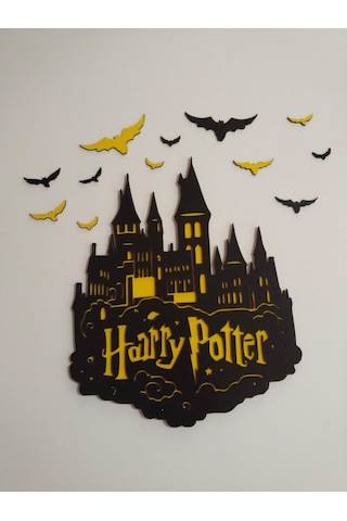 Harry Potter Çocuk Odası Kapı & Duvar Süsü Isim Yazılı Çok Şık Çok Renkli
