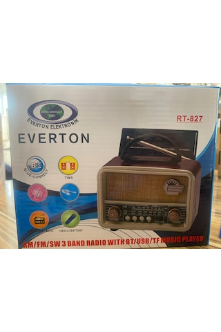 Everton RT-827 Solar Panelli Radyo