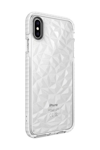 Apple Uyumlu iPhone Xs 5.8 Kılıf Zore Buzz Kapak Beyaz