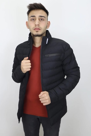 Rodrigo Dmctekstil Erkek Dogu23 Hakim Yaka Spor Kesim Dar Kalıp Kışlık Mont Siyah
