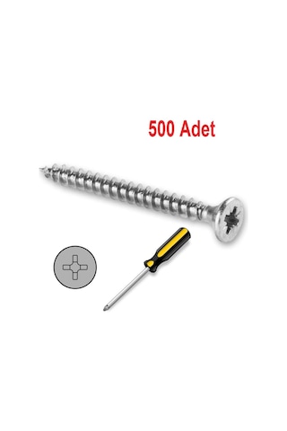 Meridyen Sunta Vidası 3 5x50mm 500 Adet