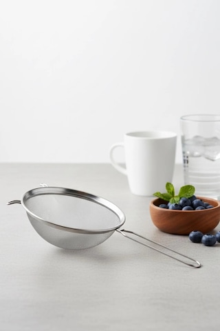 Paslanmaz Çelik Saplı Derin Süzgeç 28 Cm Metalik Gri Çok Renkli