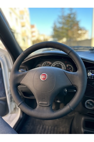 Fiat Palio Araca Özel Direksiyon Kılıfı Düz Siyah Dikiş