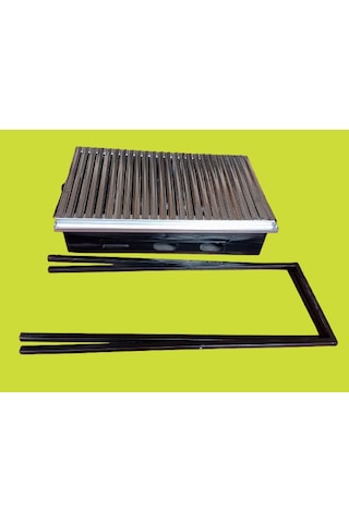 60x35 Katlanabilir Ayaklı- Emaye Gövde-krom Çelik Izgaralı Mangal