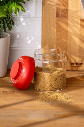 Emsan Simple Saklama Kavanozu Kırmızı 570 ML