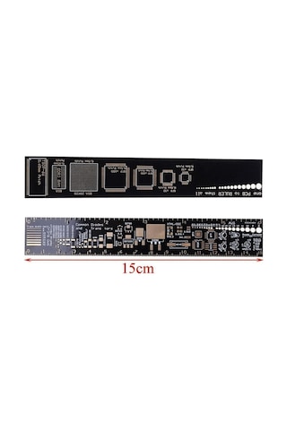 Alkatronik 15cm Pcb Cetvel Referans Cetveli Ruler Smd Komponent Elektronik