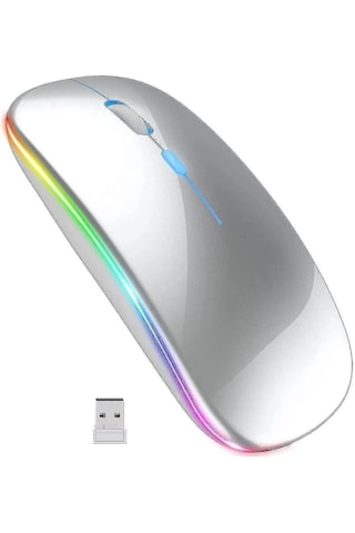 Venaliastore Tablet Uyumlu Şarjlı Rgb 2.4ghz Wifi Bluetooth Mouse