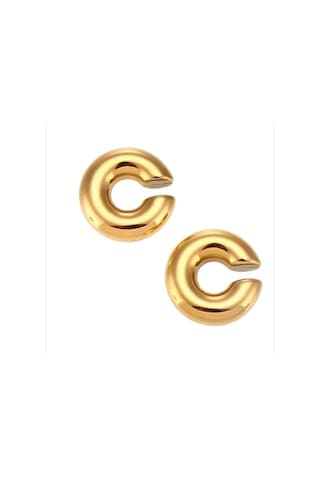 Chunky Earcuff Büyük Bombeli Earcuff Gold Renk Renkli